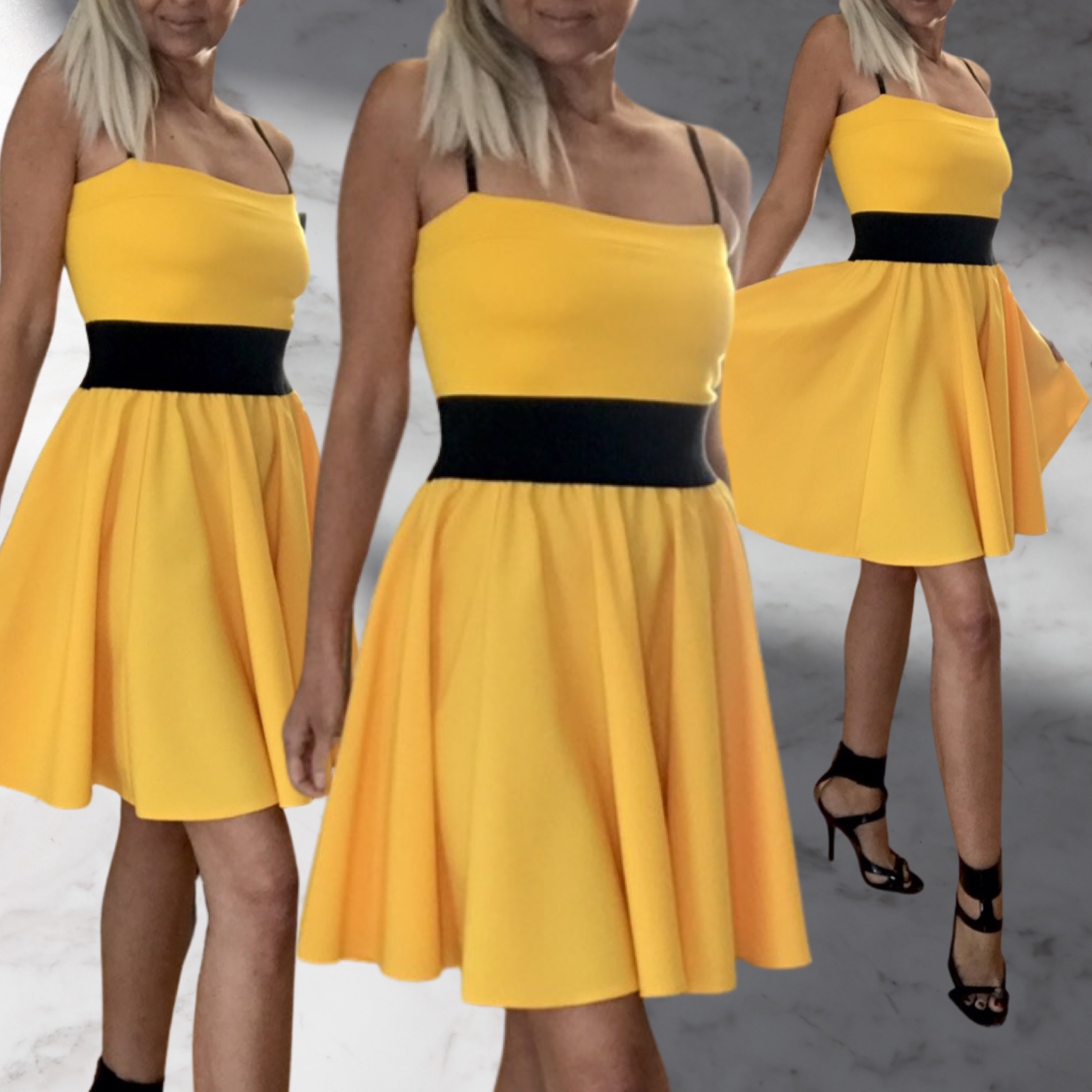 Krátké šaty BOROS SK-S-YEL01